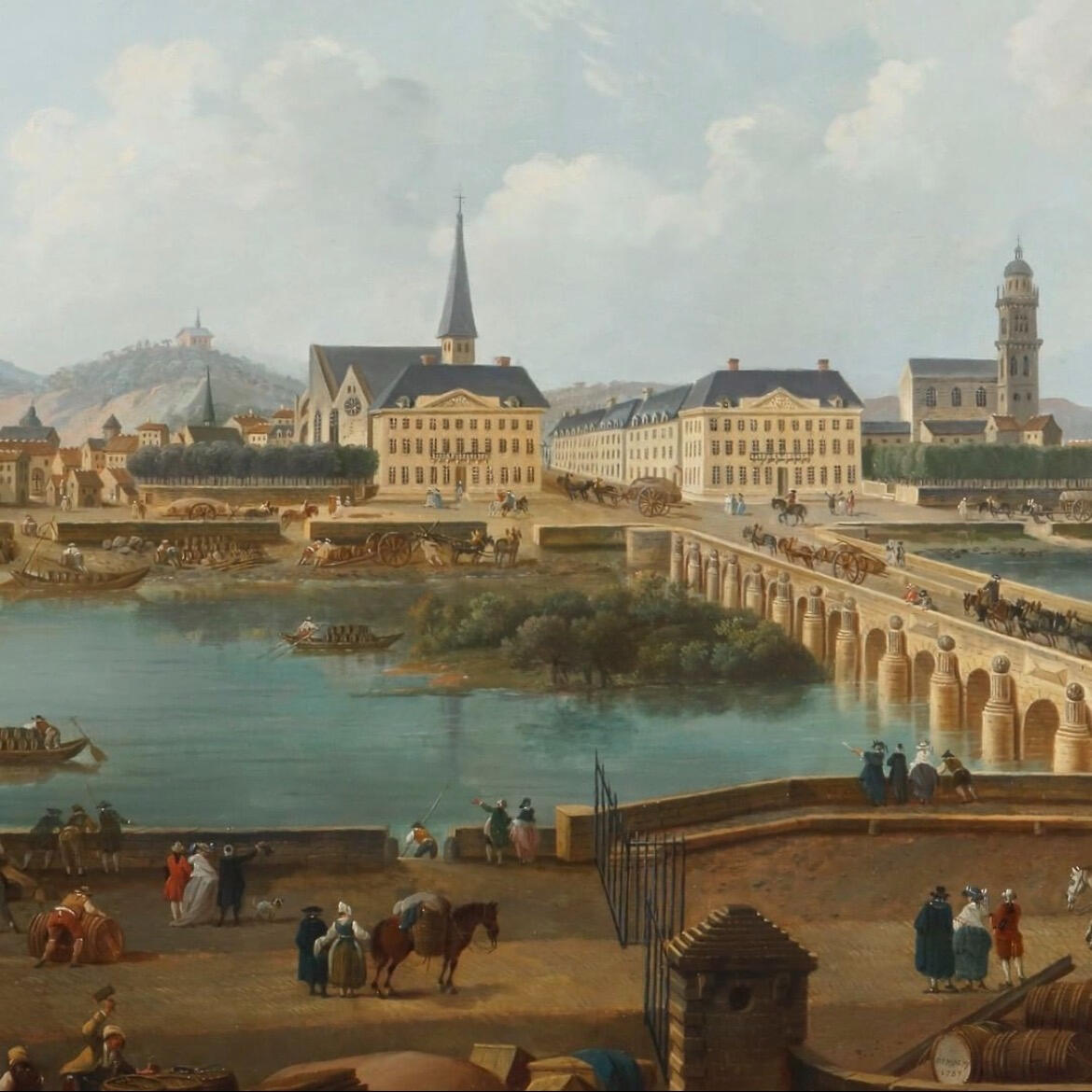 Panoramique de Tours, 1787 Pierre-Antoine Demachy Panoramic view of Tours